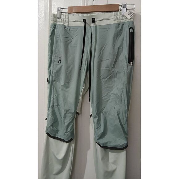 Run on clouds womens small spruce mint green running pants swiss engineering - Picture 4 of 8